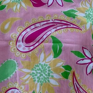 LILLY PULITZER RARE PINK SORBET FABRIC 2 2/3 YARDS
